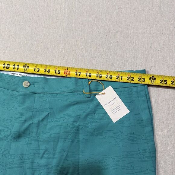 NWT Peter Millar Salem Sz 46 L Crown Sport Golf Short Nautical Print 11” Inseam - Picture 7 of 7